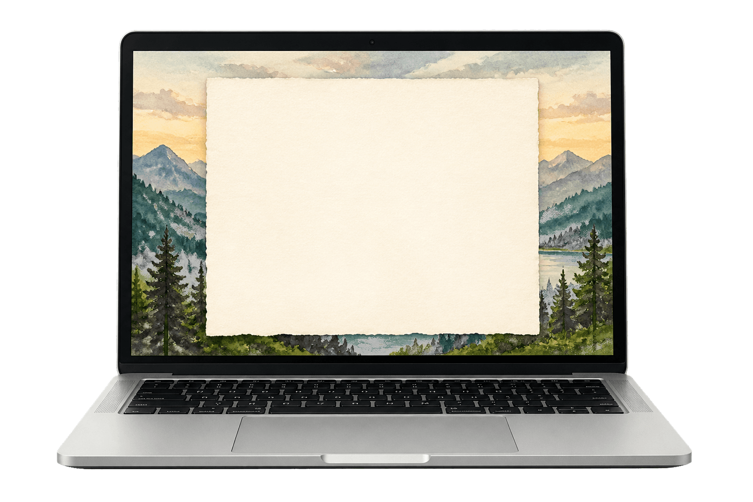 Laptop showing a drafted quarterly plan