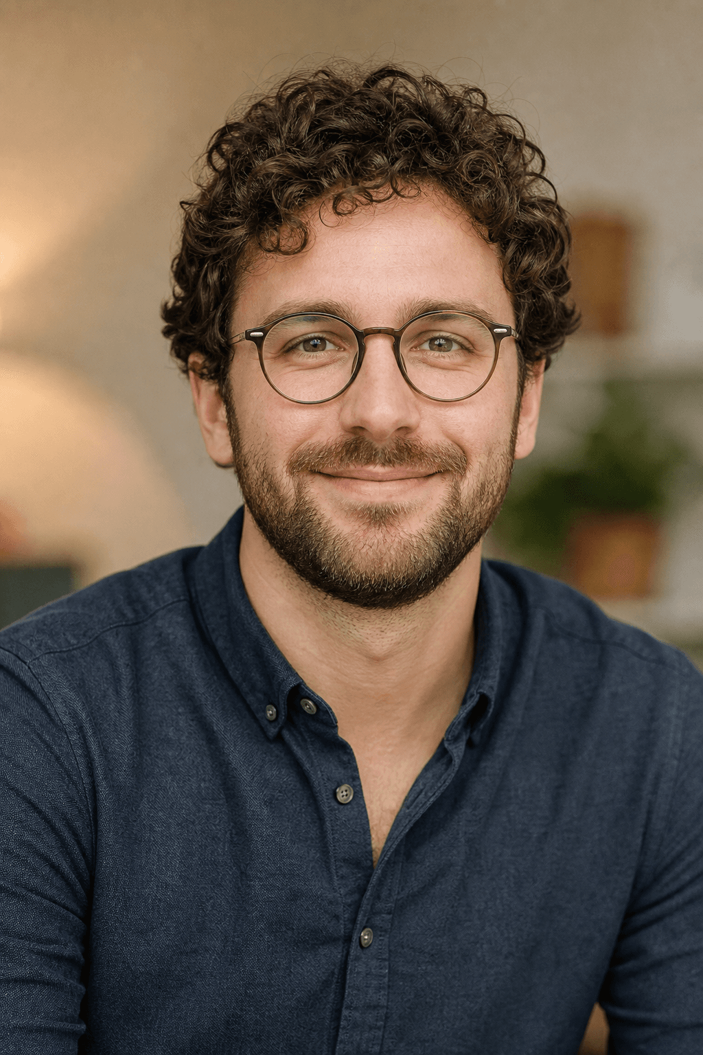 James smiling